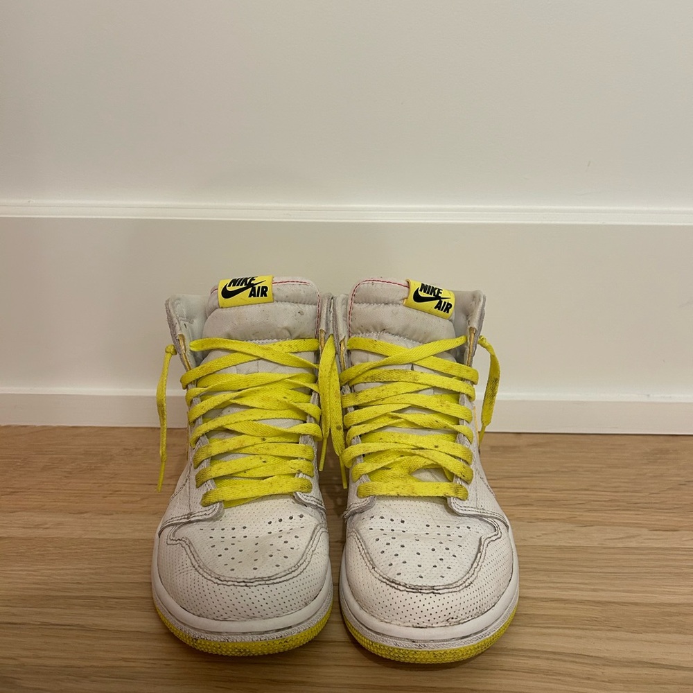 Nike Kids Sneakers - White and Yellow